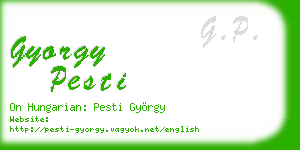 gyorgy pesti business card